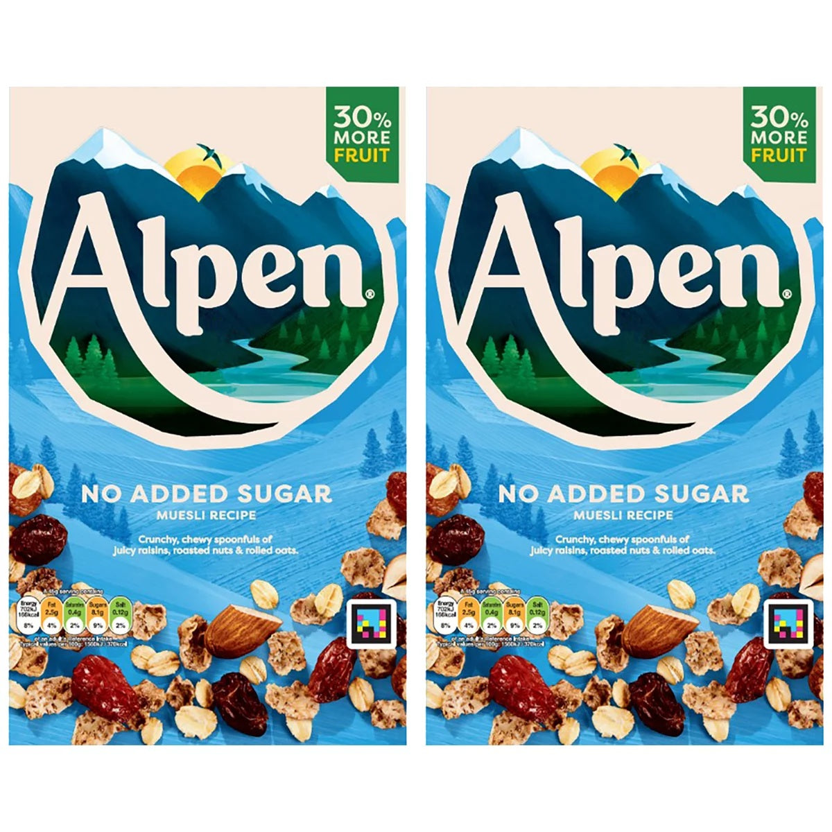 Alpen No Added Sugar Muesli 950g X 2
