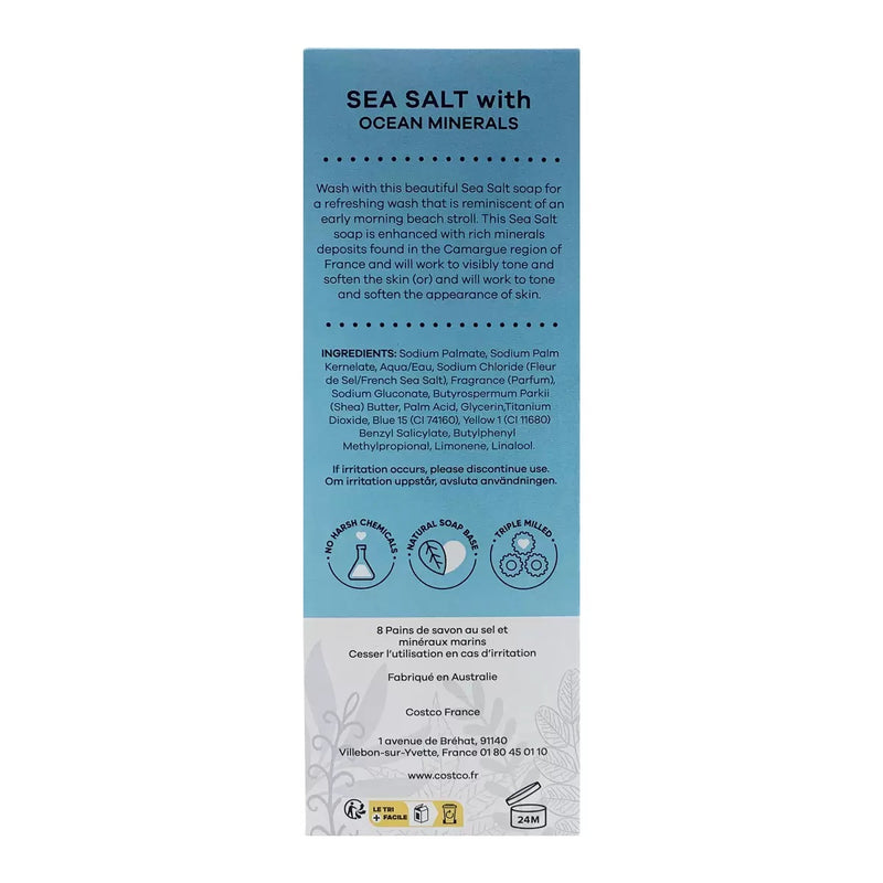 Australian Botanical Soap Sea Salt with Ocean Minerals Bar 193g ingredients