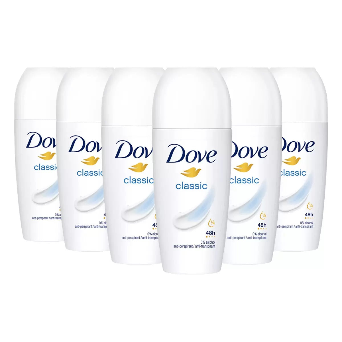Dove Roll-On Deodorant 50ml X 6