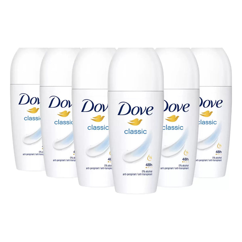 Dove Roll-On Deodorant 50ml X 6