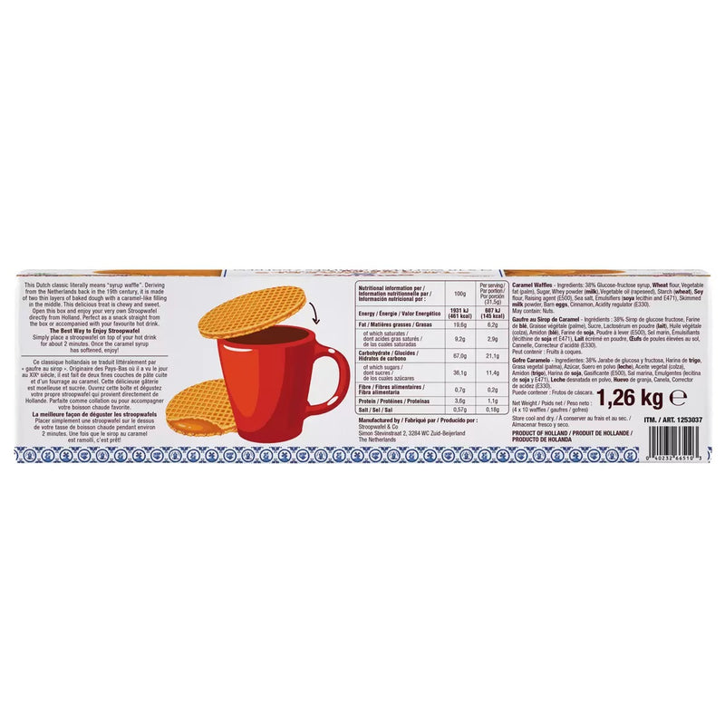 Le Chic Patissier Stroopwafels 1.26kg 4 x 10 Waffles 1