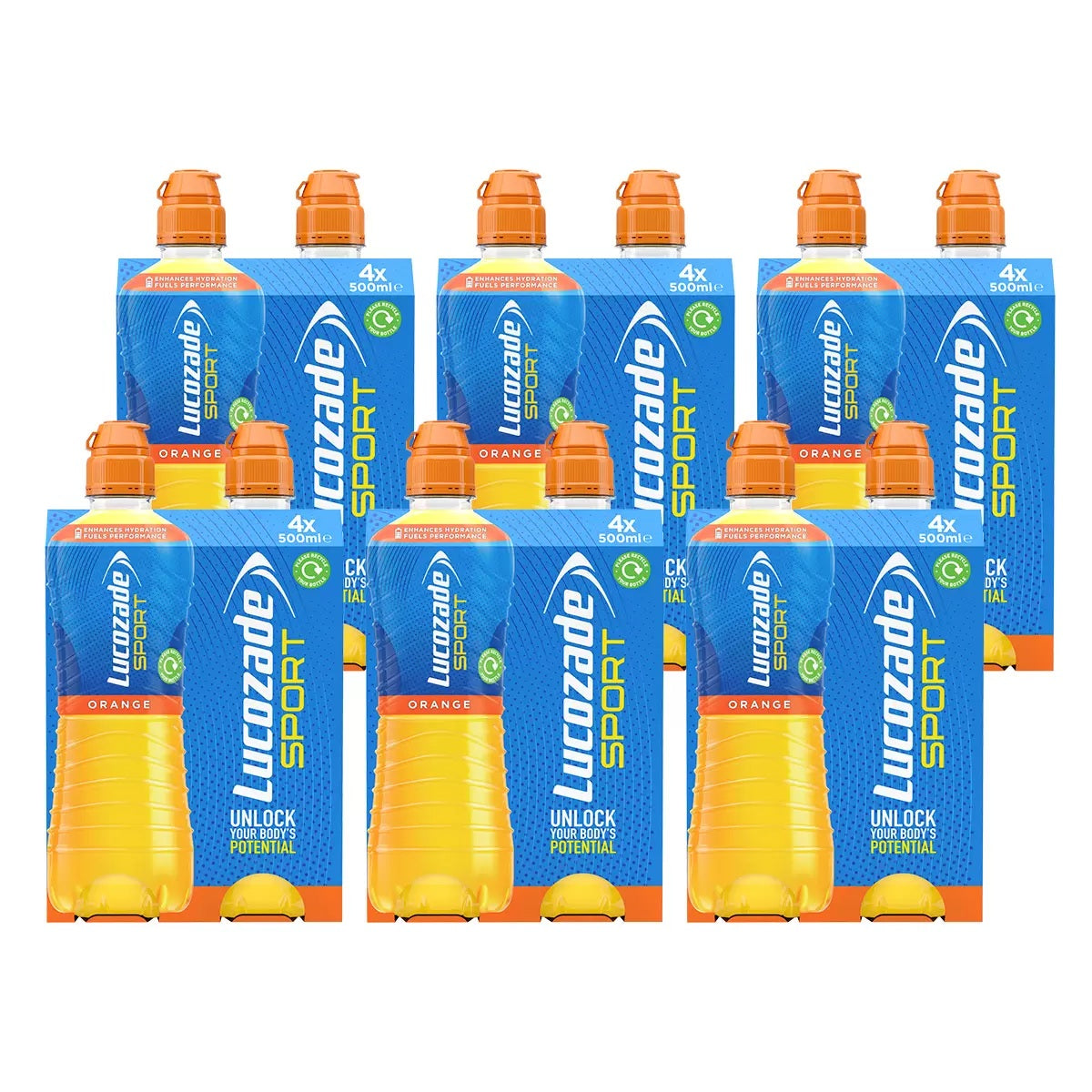 Lucozade Sport Orange 500ml X 24