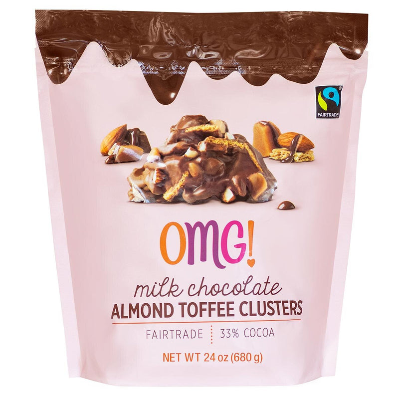 Milk Chocolate Almond Toffee Clusters OMG 680g