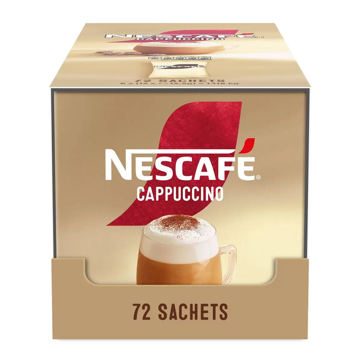 Nescafe Cappuccino Unsweetened Sachets 18 X 72-1