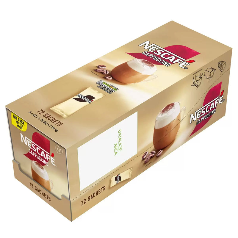 Nescafe Cappuccino Unsweetened Sachets 18 X 72-1