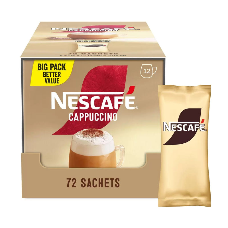 Nescafe Cappuccino Unsweetened Sachets 18g X 72