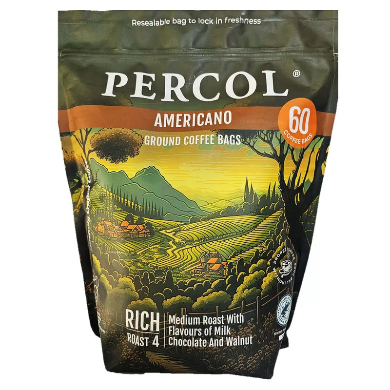 Percol Americano Medium Roast Coffee Bags 8g X 60