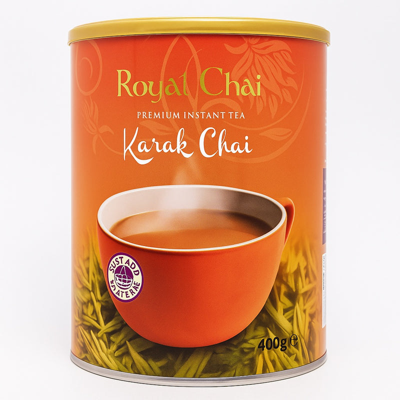 Royal Chai Karak Chai Sweetened Instant Tea Tub 400g