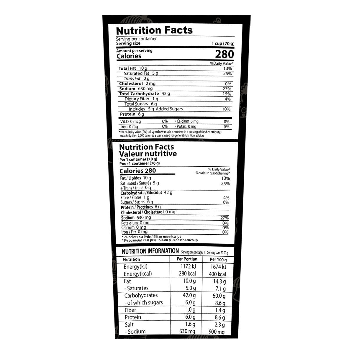 Samyang Hot Chicken Flavour Ramen Cup 6 x 70g Calories