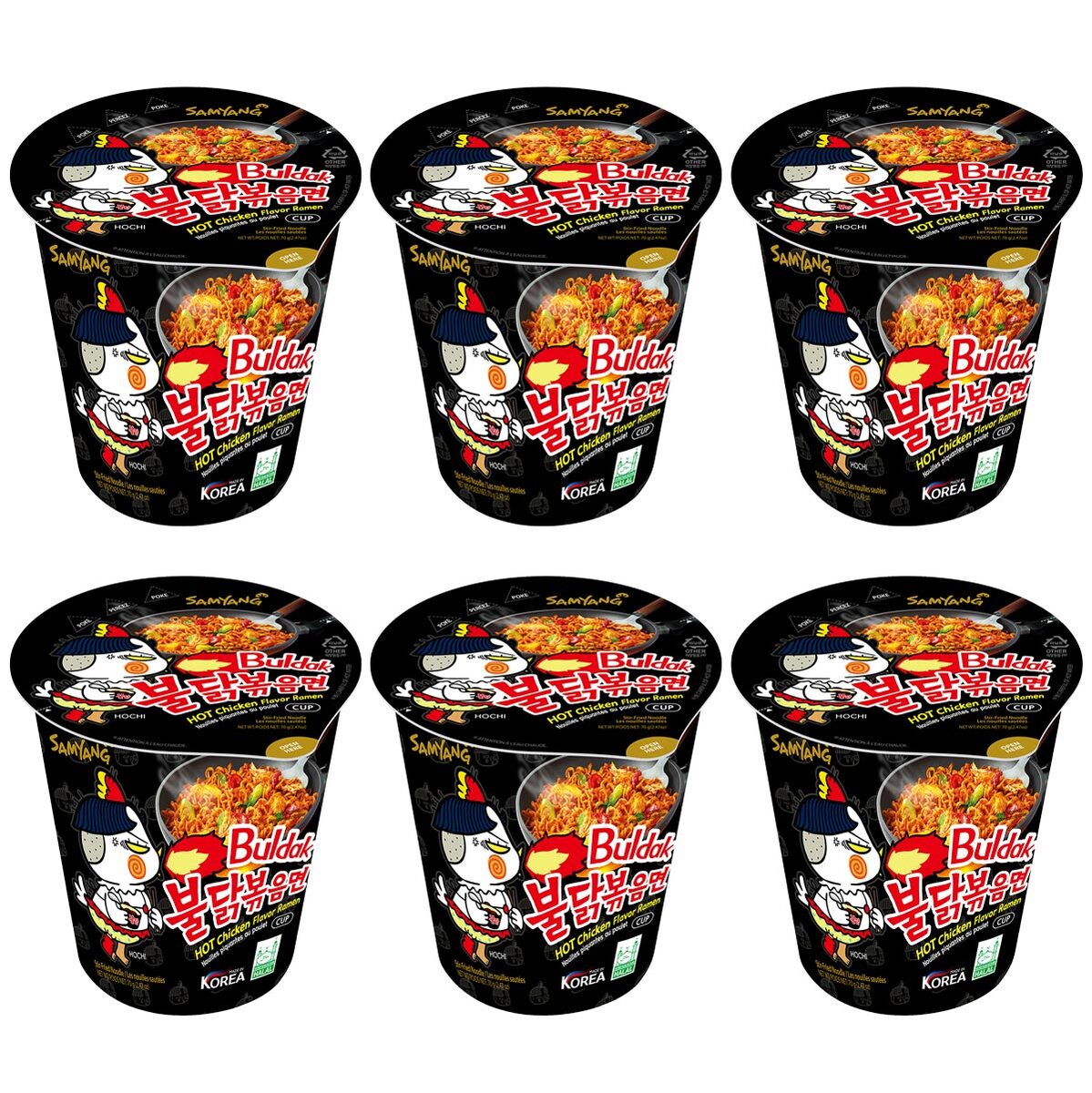 Samyang Hot Chicken Flavour Ramen Cup 6 x 70g