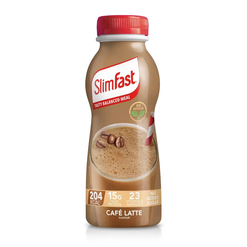 Slimfast Cafe Latte Shakes 325ml X 6