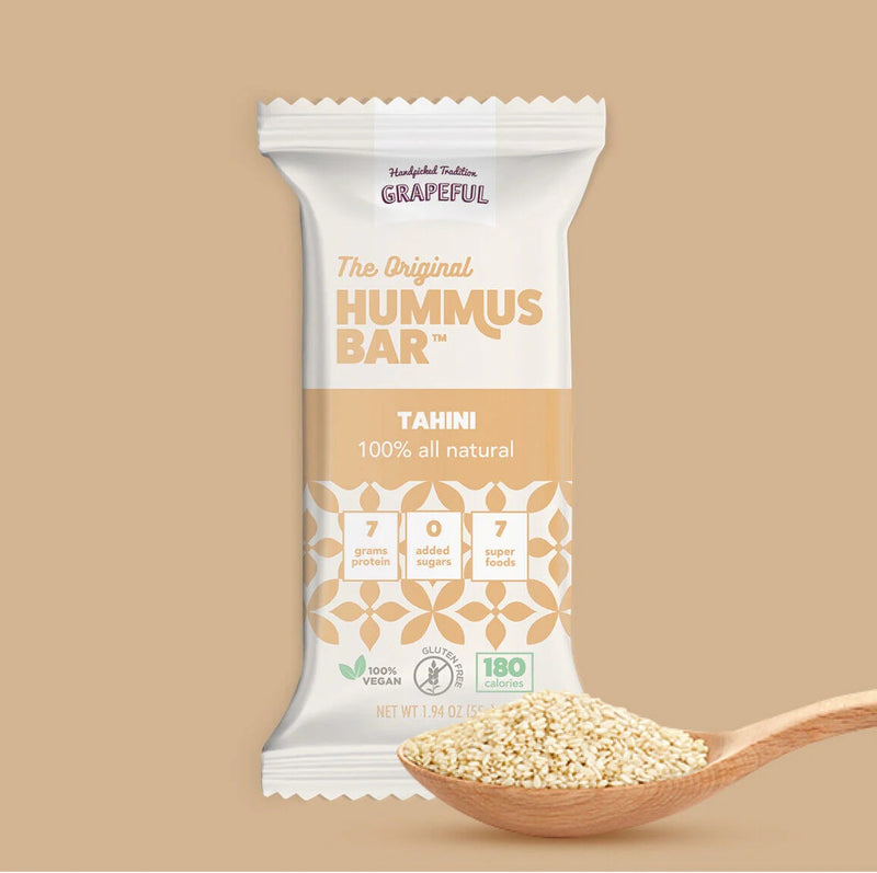 Lebanese Vegan Hummus Bar with Tahini Orange Blossom Grapeful 55g