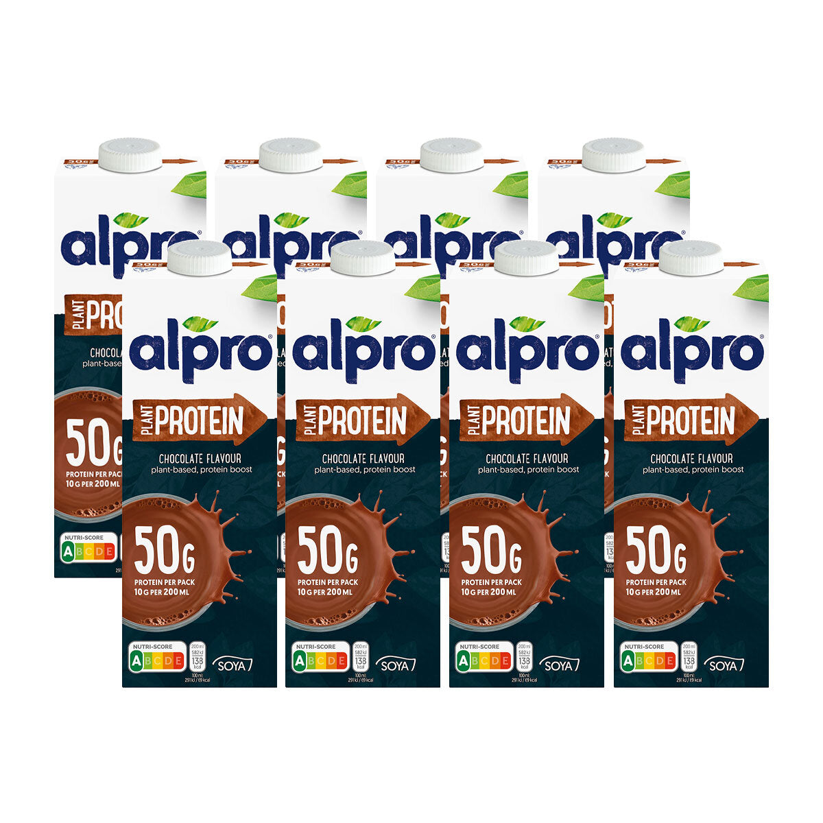 Alpro Plant Protein Chocolate Flavour 8 x 1L