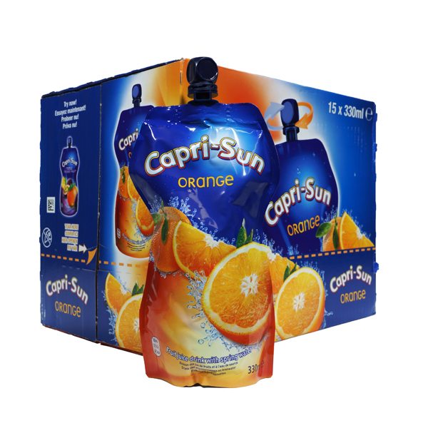 Capri Sun Orange Juice Drink 330ml X 15  buy capri sun orange juice –  Wholesale Turkish and Arabic food Market