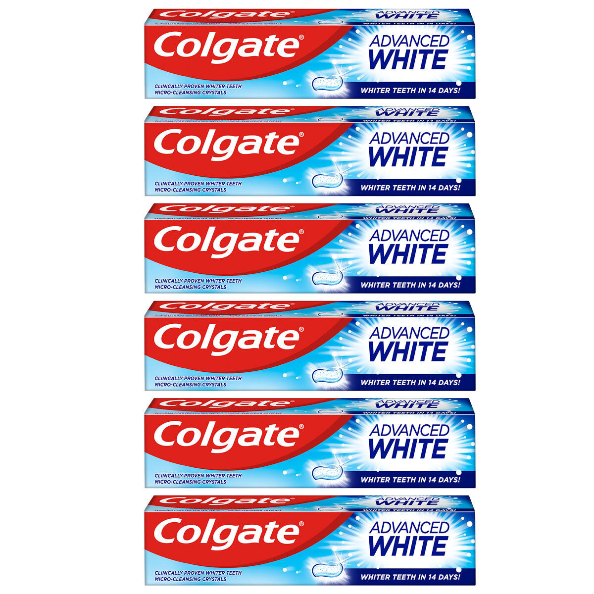 Colgate Advanced White Toothpaste 6 X125ml