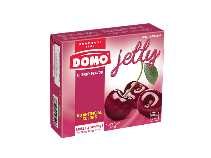 Domo Jelly Cherry Flavour 85g