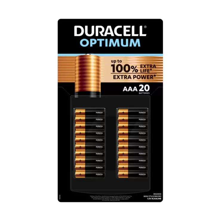 Duracell Optimum Batteries AAA 20 pack