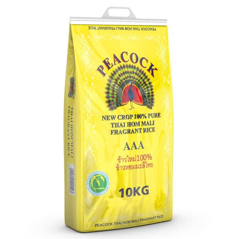 Peacock Thai Hom Mali Fragrant Rice 10kg X 2