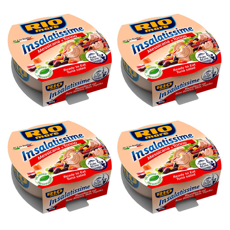 Rio Mare Insalatissime Mexican Style Tuna Salad 4 x 160g
