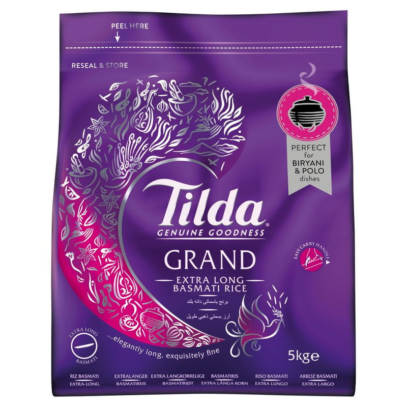 Tilda Grand Extra Long Basmati Rice 5kg
