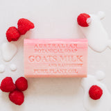 Australian Botanical Soap Goats Milk And Raspberry Bar 193g