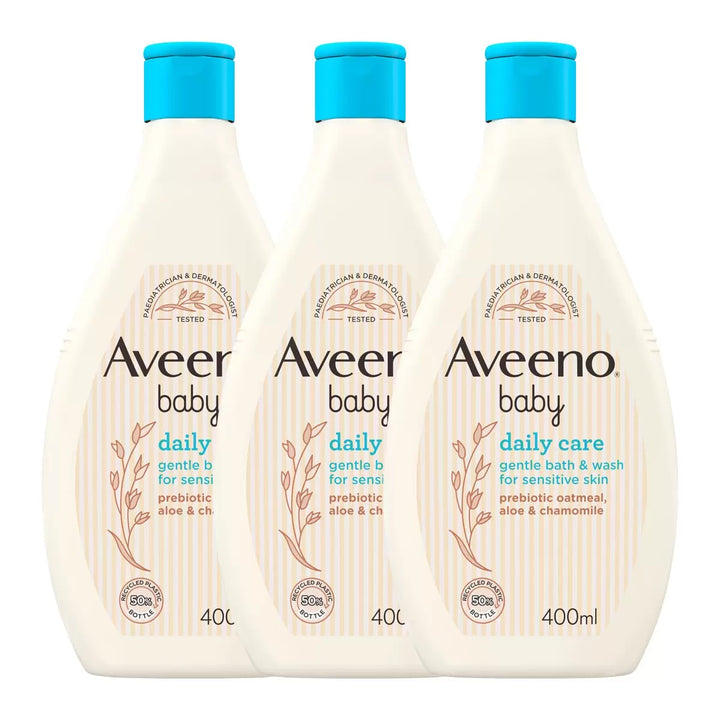 Aveeno Baby Hair & Body Wash 400ml X 3