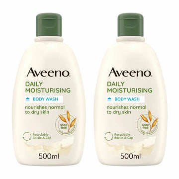 Aveeno Daily Moisturising Body Wash 500ml X 2
