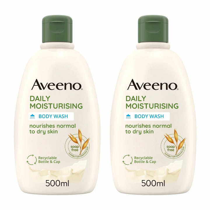 Aveeno Daily Moisturising Body Wash 500ml X 2