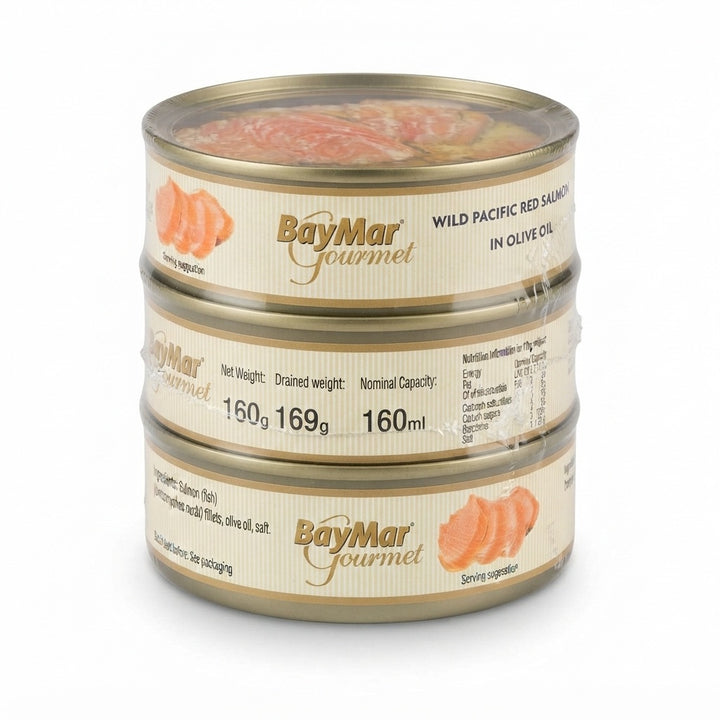 Baymar Gourmet Wild Pacific Red Salmon in Olive Oil 160g x 3