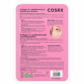 COSRX Collagen & 4 Multifunctional Peptide Hydrogel Eye Patches 2 x 60 Patches-1