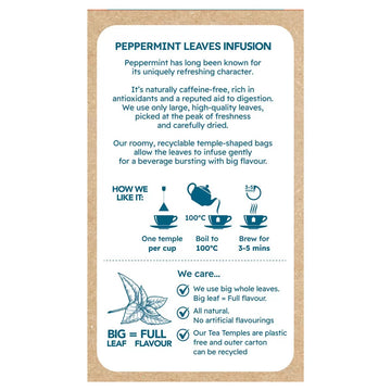 Cafe Tea 100% Peppermint Leaves Tea bags 240 Pack 1