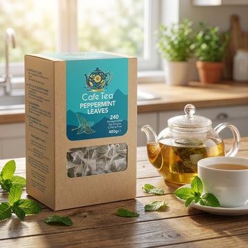 Cafe Tea 100% Peppermint Leaves Tea bags 240 Pack 111