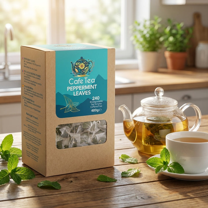 Cafe Tea 100% Peppermint Leaves Tea bags 240 Pack 111