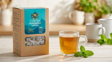 Cafe Tea 100% Peppermint Leaves Tea bags 240 Pack-3