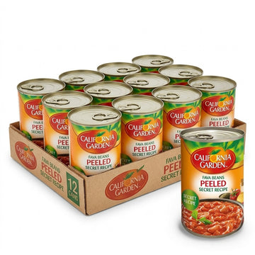 California Garden Fava Peeled Secret Recipe 400g X 12