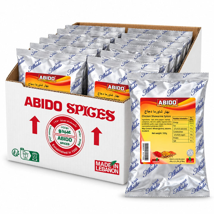 Chicken Shawarma Seasoning Abido 500g x 14