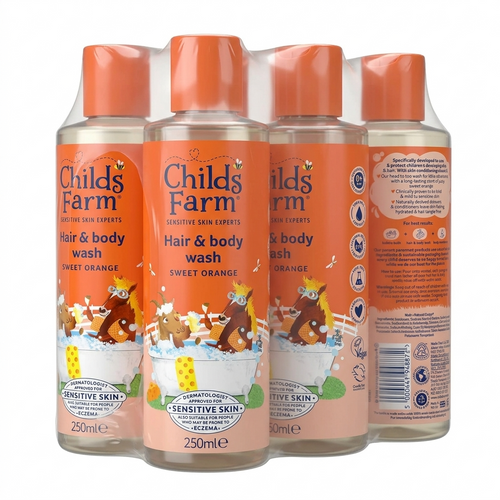 Childs Farm Hair & Body Wash Sweet Orange 250ml x 6