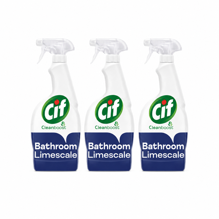 Cif Cleanboost Bathroom Limescale Remover Spray 700ml X 3