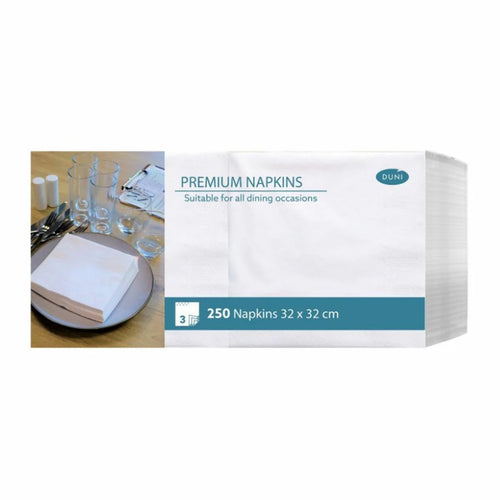 Duni Premium 32cm 3-Ply Napkins 250 Pack