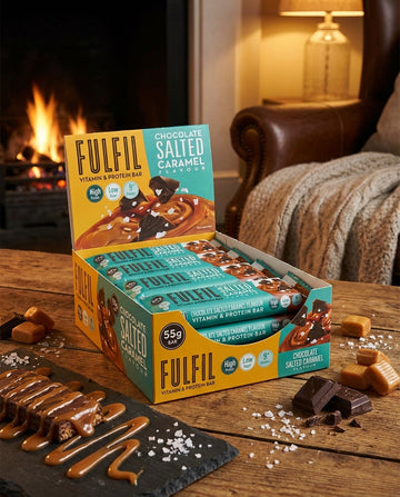 Fulfil Chocolate Salted Caramel Protein Bar Snack 15 x 55g 11