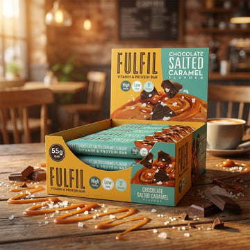 Fulfil Chocolate Salted Caramel Protein Bar Snack 15 x 55g 1111