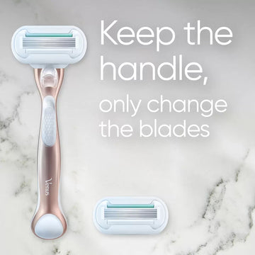 Gillette Venus Deluxe Smooth Sensitive Razor Metal Handle & 8 Blades-3