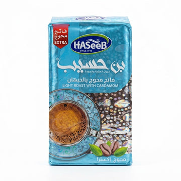 Haseeb Light Roast Coffee with Cardamom Extra 500g