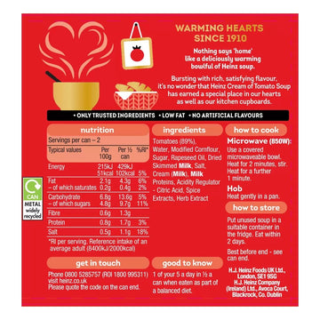Heinz Cream of Tomato Soup 400g X 6
