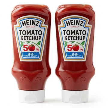 Heinz Tomato Ketchup 50% Less Sugar & Salt 2 × 800ml