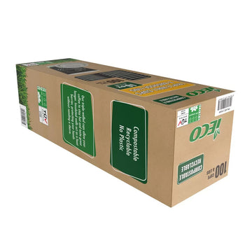 Ieco Recyclable Triple Wall Hot Cups & Lids 16oz x 100 Pack-2
