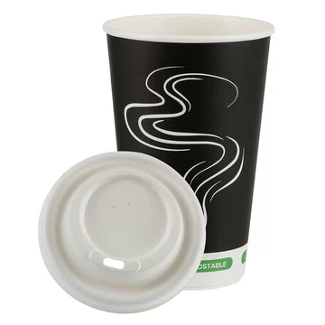 Ieco Recyclable Triple Wall Hot Cups & Lids 16oz