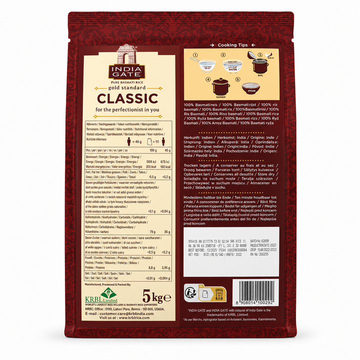 India Gate Classic Basmati Rice 5kg-1