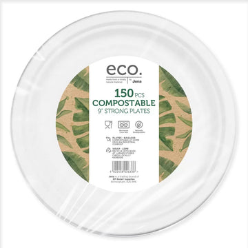 Jena Eco Compostable Strong Plates 150 Pack