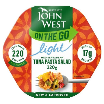 John West On The Go Light Mediterranean Tuna Pasta Salad 220g